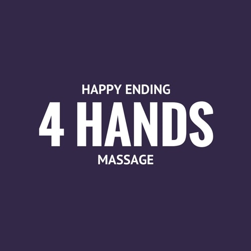 Learn about our happy ending 4 hands massage service